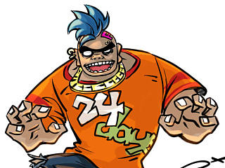 [商业插画] Gorillaz风格卡通形象设计
