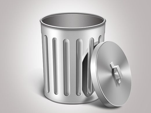 临摹dribbble图标两枚垃圾桶和仪表盘