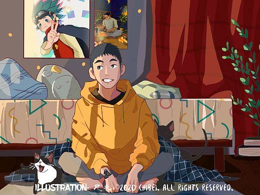 抽空画自己（个人主页-ZNDgwMTQwOTI=） - 艺术插画 - 站酷设计师尺北原创素材 - 站酷ZCOOL