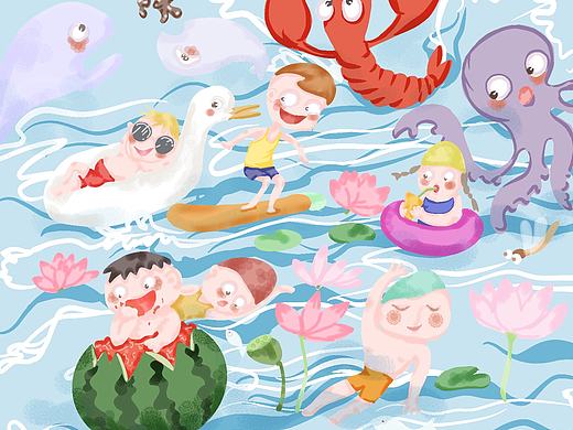 兒童插畫（個(gè)人主頁-ZNTI4MjQ3ODg=） - 兒童插畫 - 站酷設(shè)計(jì)師插畫師紫粒原創(chuàng)素材 - 站酷ZCOOL