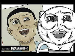 搞笑漫画喵和，喵cos6弹出击~附表情