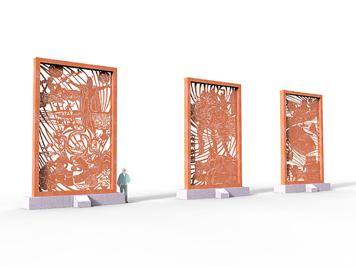 黃河故事鏤空浮雕（個人主頁-ZNjY1NDc5Njg=） - 雕塑 - 站酷設(shè)計師年年娃原創(chuàng)素材 - 站酷ZCOOL