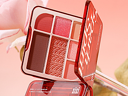 七色眼影盘产品拍摄