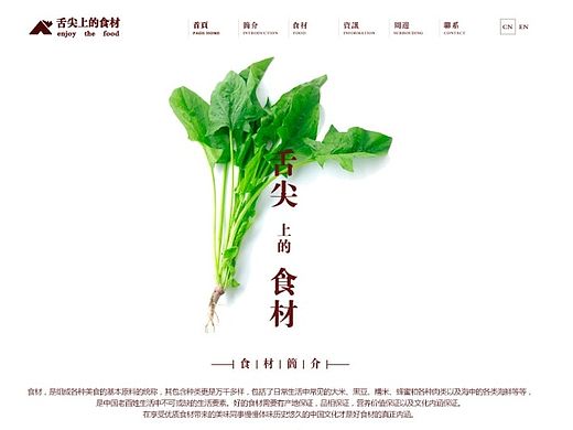 舌尖上的食材-网页（个人主页-ZMTM5OTU4MDQ=） - 其他网页 - 站酷设计师妖YYYao原创素材 - 站酷ZCOOL