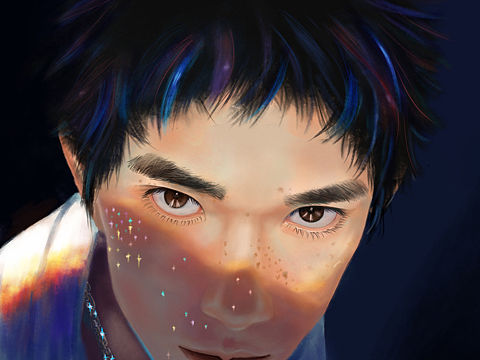 人像練習(xí)-易烊千璽（個(gè)人主頁(yè)-ZNDIzMTczNDg=） - 創(chuàng)作習(xí)作 - 站酷設(shè)計(jì)師CloudDai原創(chuàng)素材 - 站酷ZCOOL