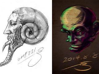 5年前 5年后 =。= 希望下個(gè)5年還能畫畫（個(gè)人主頁-ZNzE4MjU4NA==） - 其他 - 站酷設(shè)計(jì)師shijing原創(chuàng)素材 - 站酷ZCOOL