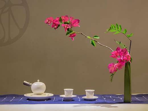 清雅茶席花