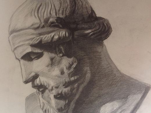 素描石膏（個人主頁-ZMjAwNDkyMDg=） - 繪畫 - 站酷設(shè)計師幸福的貓原創(chuàng)素材 - 站酷ZCOOL