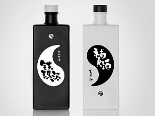 铁玛酒和補真酒（养生酒）书法标志设计