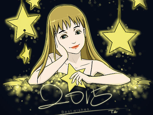 板绘——2015贺年