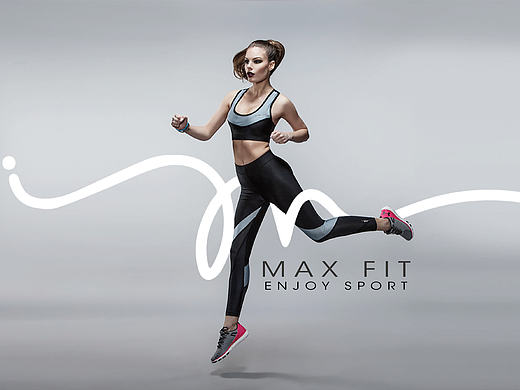 Maxfit运动健身品牌VI及空间延伸