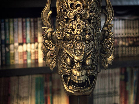 ◆ 傩面.完成的样子。中国的地戏面具. ​​​