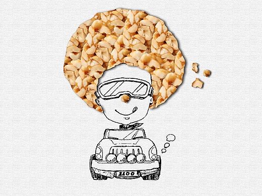 黄老五花生酥创意海报