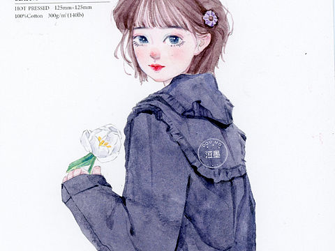 水彩少女   