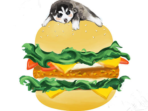 临摹动物与美食