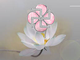 一袭莲花（花叶万字符）