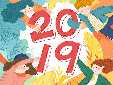 百图斩|2019每天ipad小画打卡 Day1-12