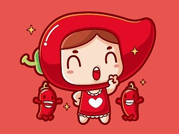 泡妞泡菜卡通形象设计