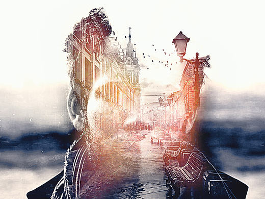 人物与莫斯科街头的结合（个人主页-ZMTg0NjYyMzY=） - 海报 - 站酷设计师pbids01原创素材 - 站酷ZCOOL