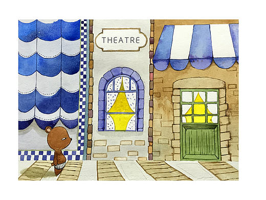 插画 水彩 可爱熊（个人主页-ZMTY3MzE1MDQ=） - 艺术插画 - 站酷设计师bwdwq原创素材 - 站酷ZCOOL