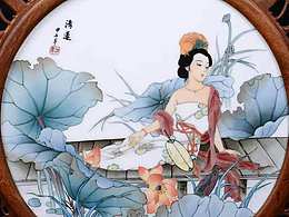 我的手繪瓷板原創(chuàng)作品！1380℃高溫?zé)?，完美無瑕！