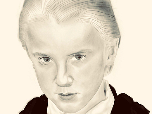 马尔福插画-创作习作7001年前厚涂人像练习插画-商业插画8011年前厚涂