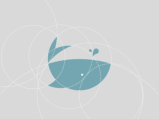 简单设计 鲸鱼 Whale LOGO