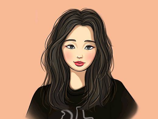 手绘 板绘  头像  插画