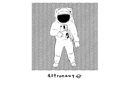 B&W | 𝔸𝕤𝕥𝕣𝕠𝕟𝕒𝕦𝕥宇航员