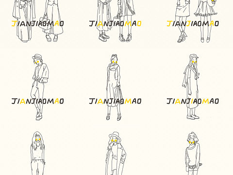 第二批少女简笔画