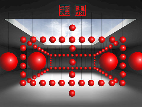 【RED BALL】视觉艺术装置. 造梦视界ART. DUTAO视觉出