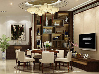 《新中式餐厅包厢》（个人主页-ZNjY0MDU1Ng==） - 家装设计 - 站酷设计师李宗策原创素材 - 站酷ZCOOL
