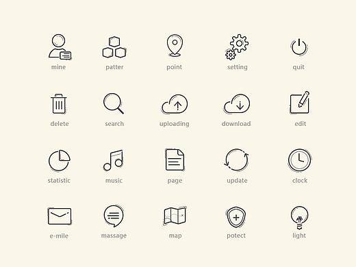 线性icon小集合（个人主页-ZMjA1NDgyMTY=） - 图标 - 站酷设计师Fish小公举原创素材 - 站酷ZCOOL