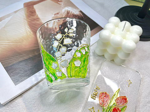 手绘玻璃杯