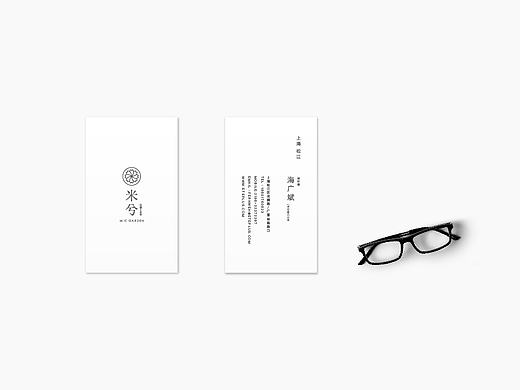 Mc garden 米兮花店的日系标志logo设计