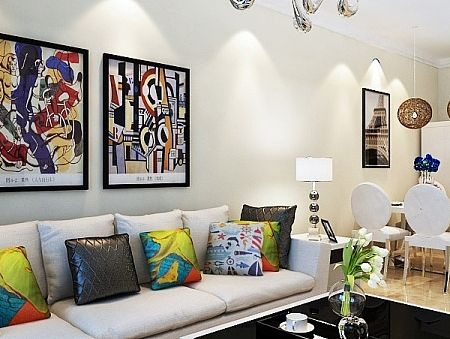 【石家庄瀚唐小区】瀚唐小区86平米两室现代简约装修案例效果图