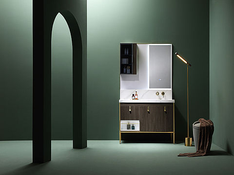 浴室柜拍摄，模特情景拍摄