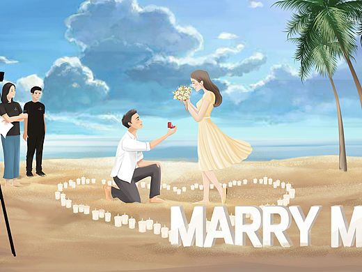 摄影机构宣传插画