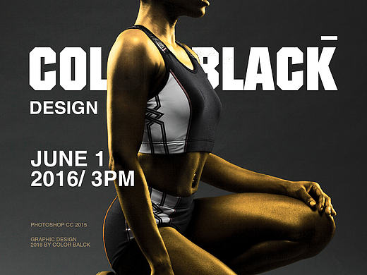 金色海报临摹练习 