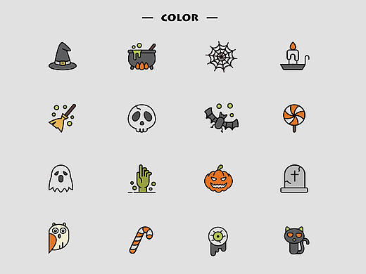 Halloween/万圣节小图标