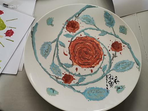 陶艺课 盘子绘画