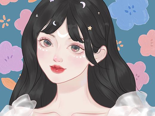 人物插画第③弹（个人主页-ZNDkzOTc5NjQ=） - 创作习作 - 站酷设计师black花画原创素材 - 站酷ZCOOL