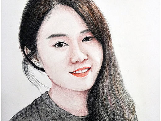 彩铅肖像画---叶青