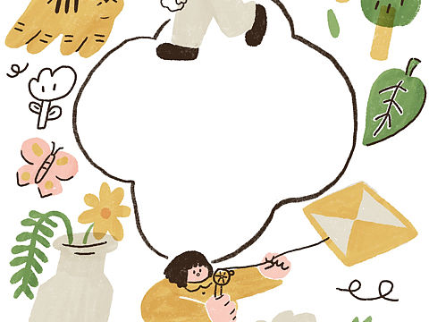春天小插画