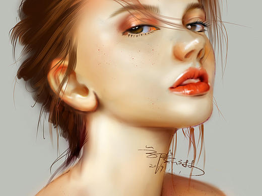 第三次画写实头像（个人主页-ZNDAzNzI5Njg=） - 创作习作 - 站酷设计师画画的猫野原创素材 - 站酷ZCOOL