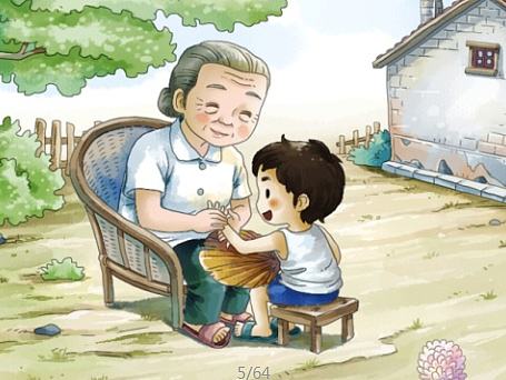 拓冰动漫插画母亲节小时候的回忆