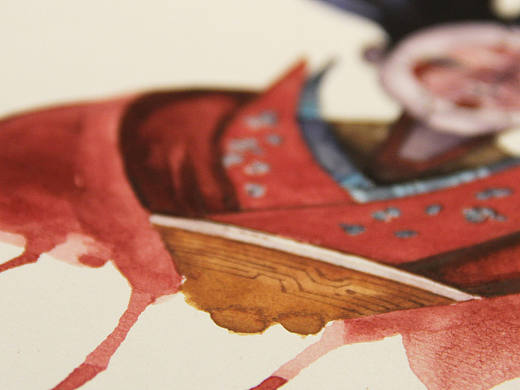 攻殼 - 藝伎機器人 - 水彩（個人主頁-ZMjEzNzIzMzY=） - 繪畫 - 站酷設(shè)計師baie70200原創(chuàng)素材 - 站酷ZCOOL