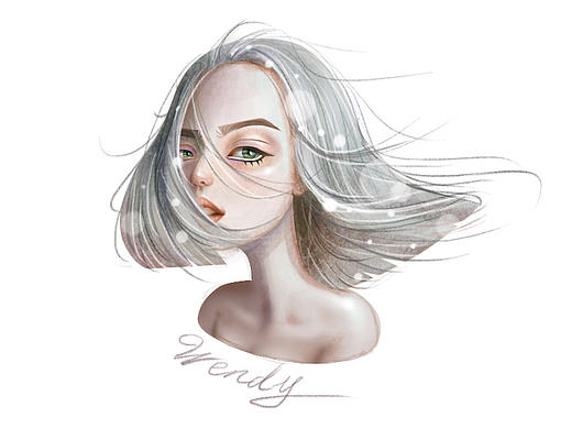 插画风格小头像