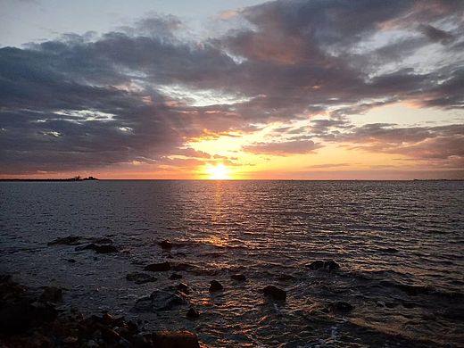 《日落.》辽宁省营口市的日落