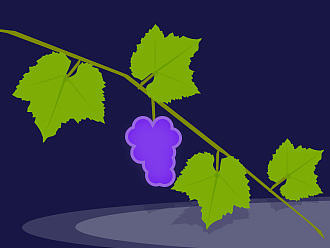 儿时葡萄架下（个人主页-ZMTk2MzE1NjQ=） - 商业插画 - 站酷设计师shy果汁原创素材 - 站酷ZCOOL